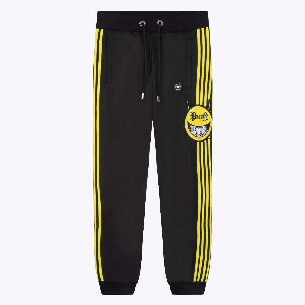 PHILIPP PLEIN PP条纹刺绣男运动裤休闲卫裤P20CMJT1572PJO002N02