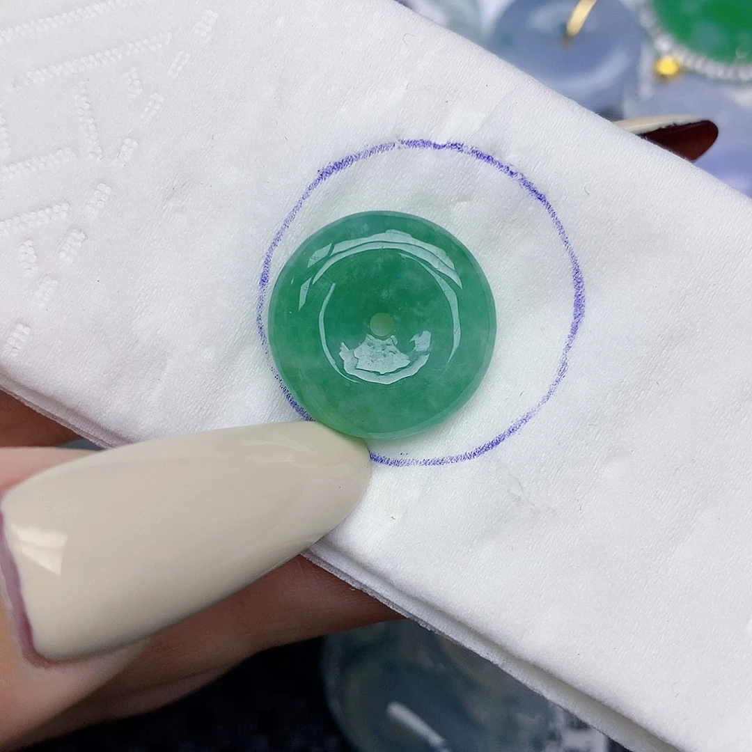 翡翠未镶嵌颈饰天然缅甸翡翠a货百元以上9元证书费自理