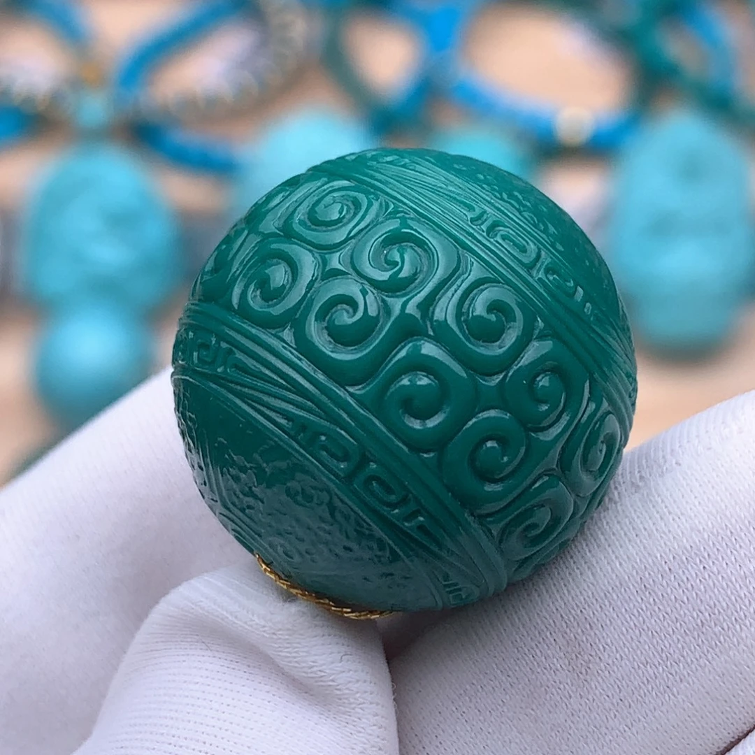 绿松石未镶嵌珠宝奇石22mm