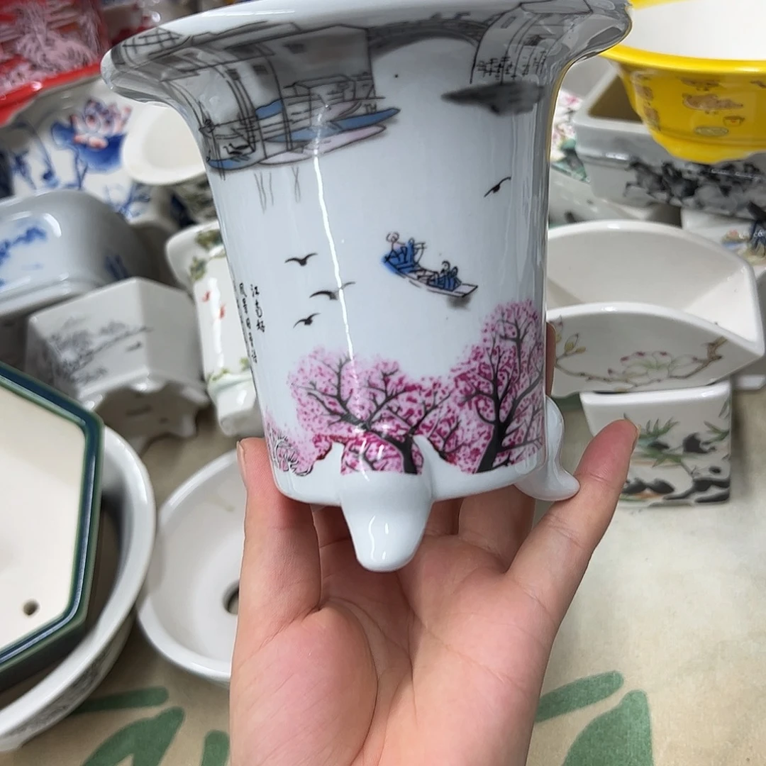 紫砂花盆855号瑕疵13/12cm