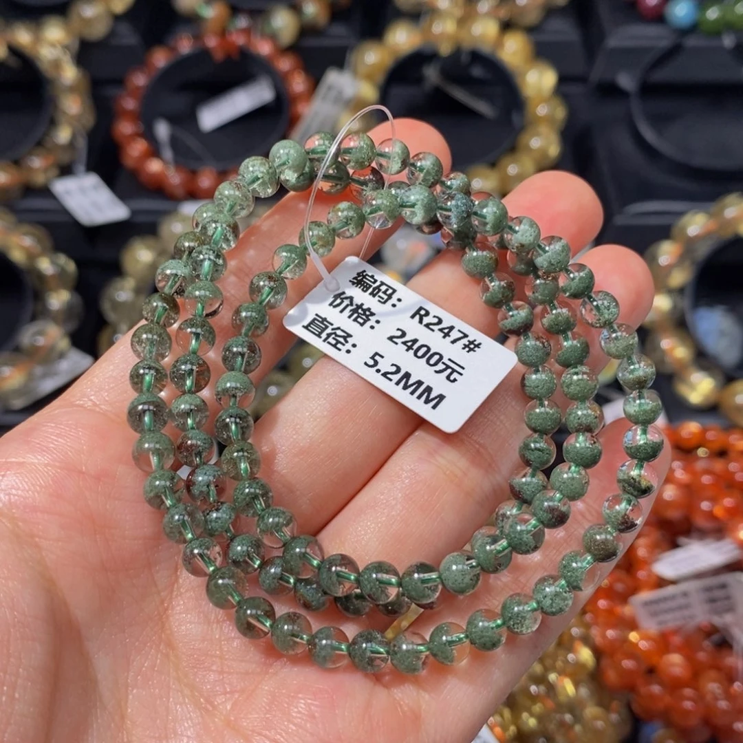 未镶嵌水晶手链R247#5.2mm