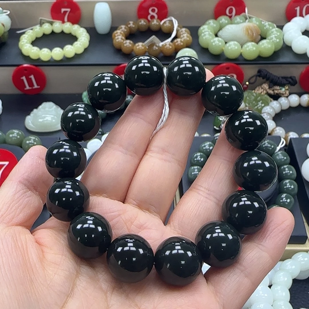 和田玉未镶嵌手链