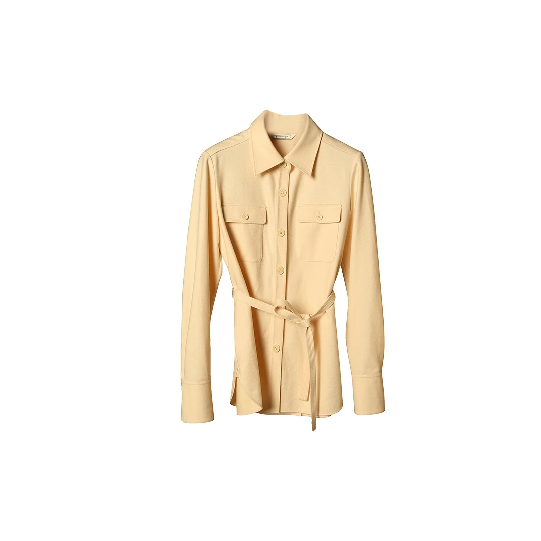 【粉丝专属】Bouthentique精致微肌理直身版型长袖衬衣223121N2M61