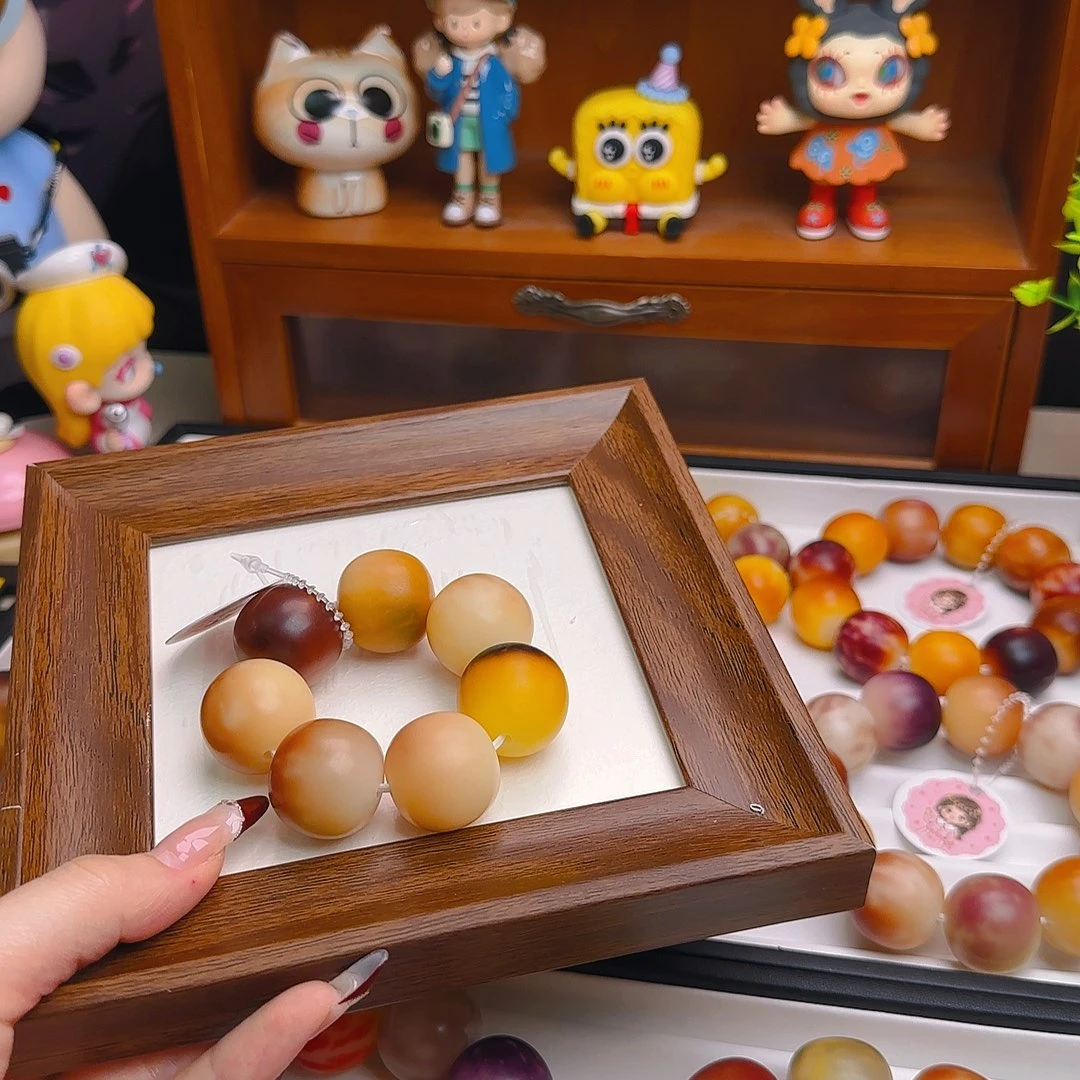 手串菩提根/象牙果卡23干磨手捻中瑕