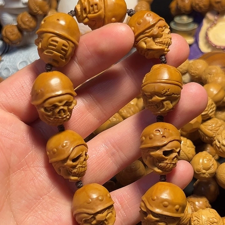 橄榄核手串/手链骷髅军团