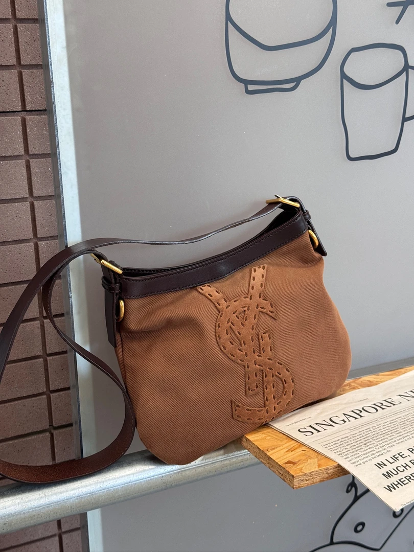 95新 YSL/圣罗兰 觅时/外缝线单肩包/118215