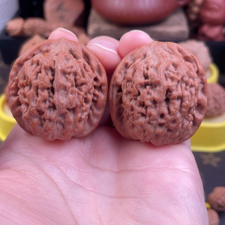 吊坠文玩核桃莲花39