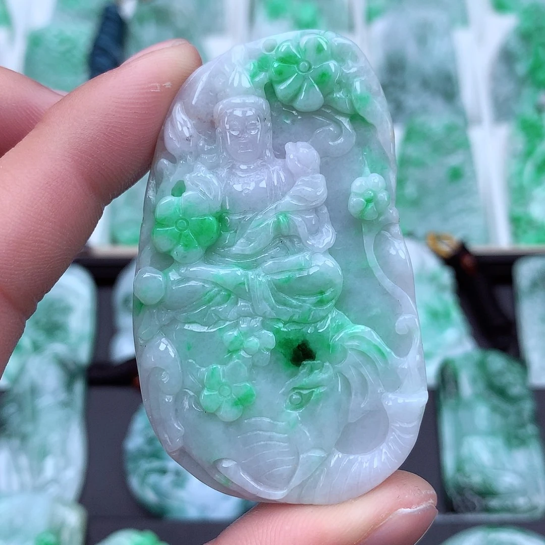 翡翠颈饰未镶嵌翡翠吊坠