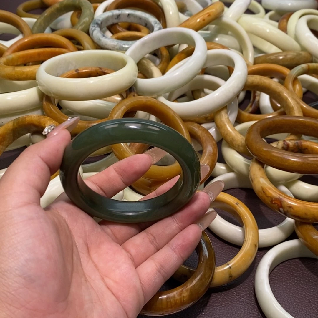 合金蛇纹石玉手镯