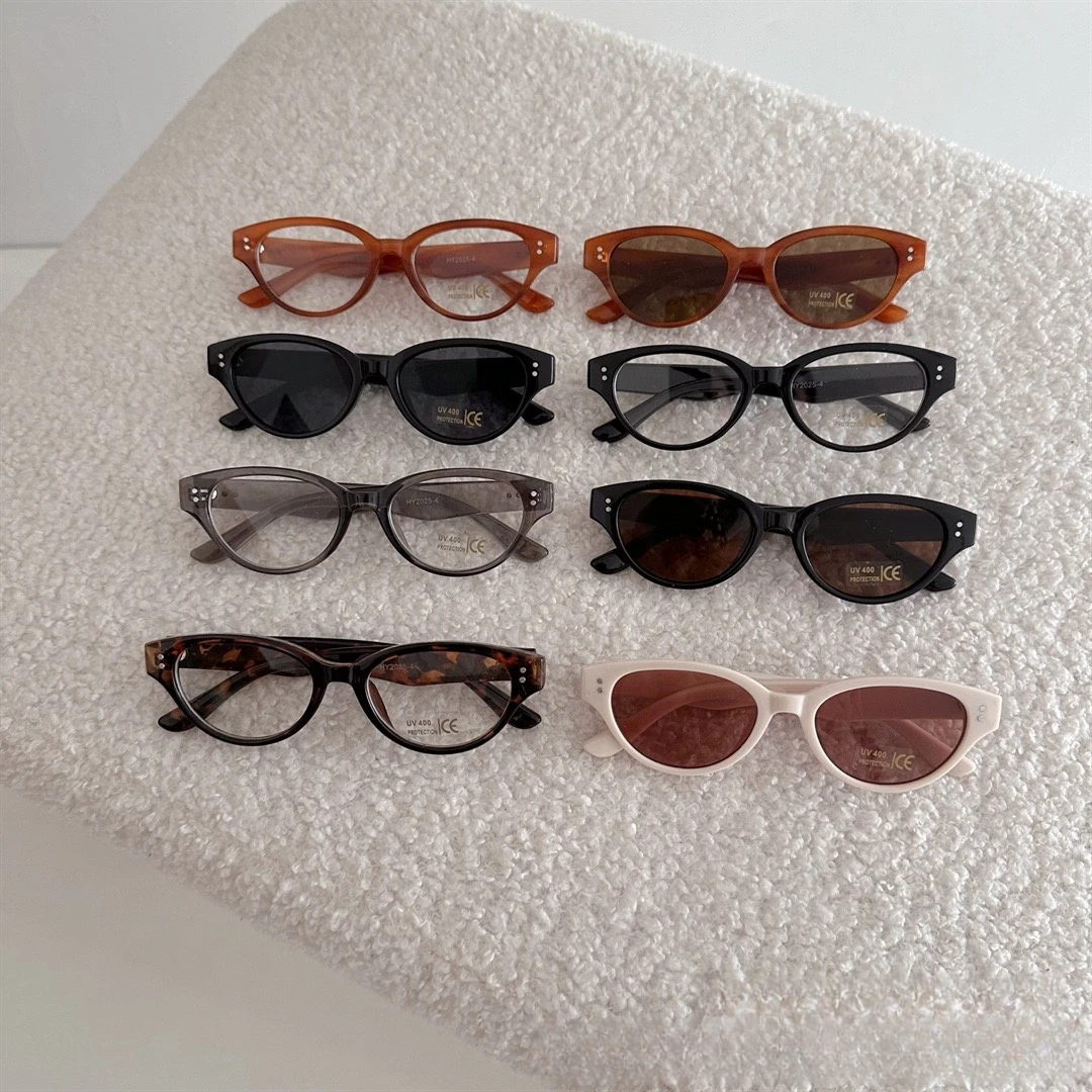 儿童太阳镜欧美风男童女童眼镜防紫外线椭圆框凹造防晒墨镜潮时尚