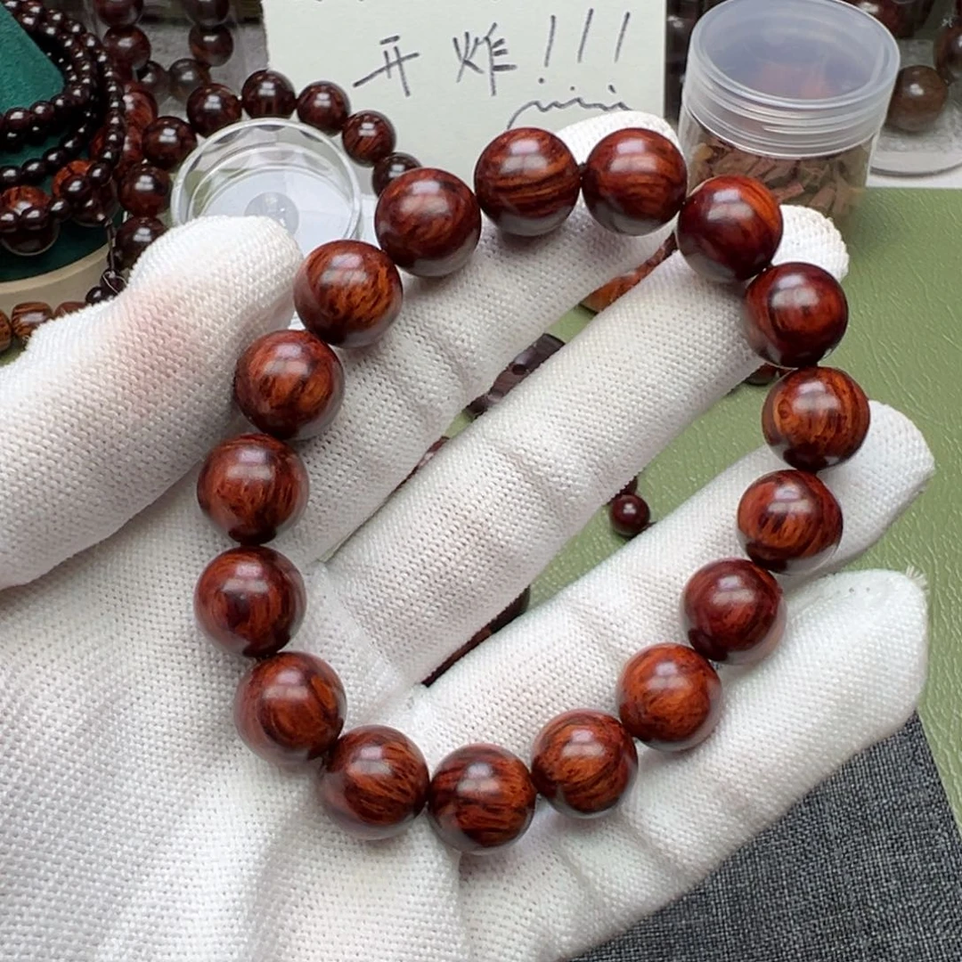 降真香其他海南红降1.2圆珠芝麻纹微暇