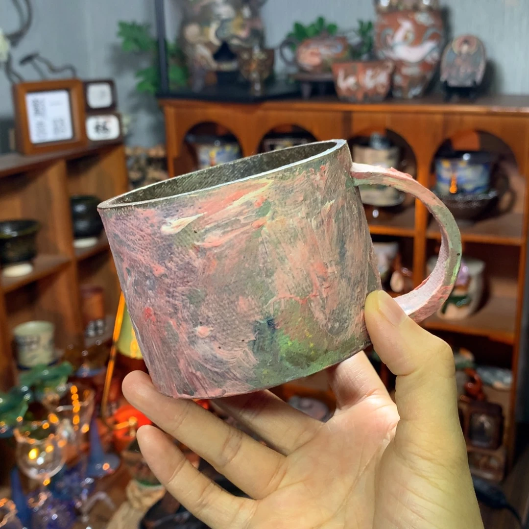 陶·打翻调色盘油画咖啡杯