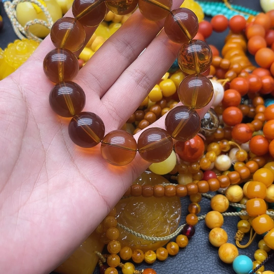 兠***ゞ18mm茶色大点位手串