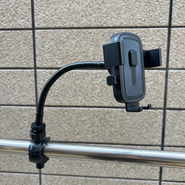 金属软管圆管手机支架宿舍床头直播支架便携摆摊钓椅车把防震夹