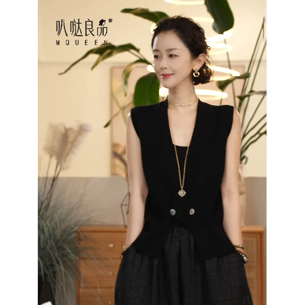 X【叭哒不惑】小渡  羊毛时尚休闲百搭宽松针织马甲