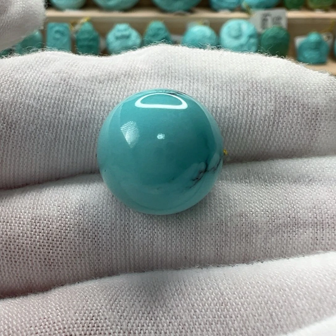 未镶嵌绿松石圆珠15.2mm
