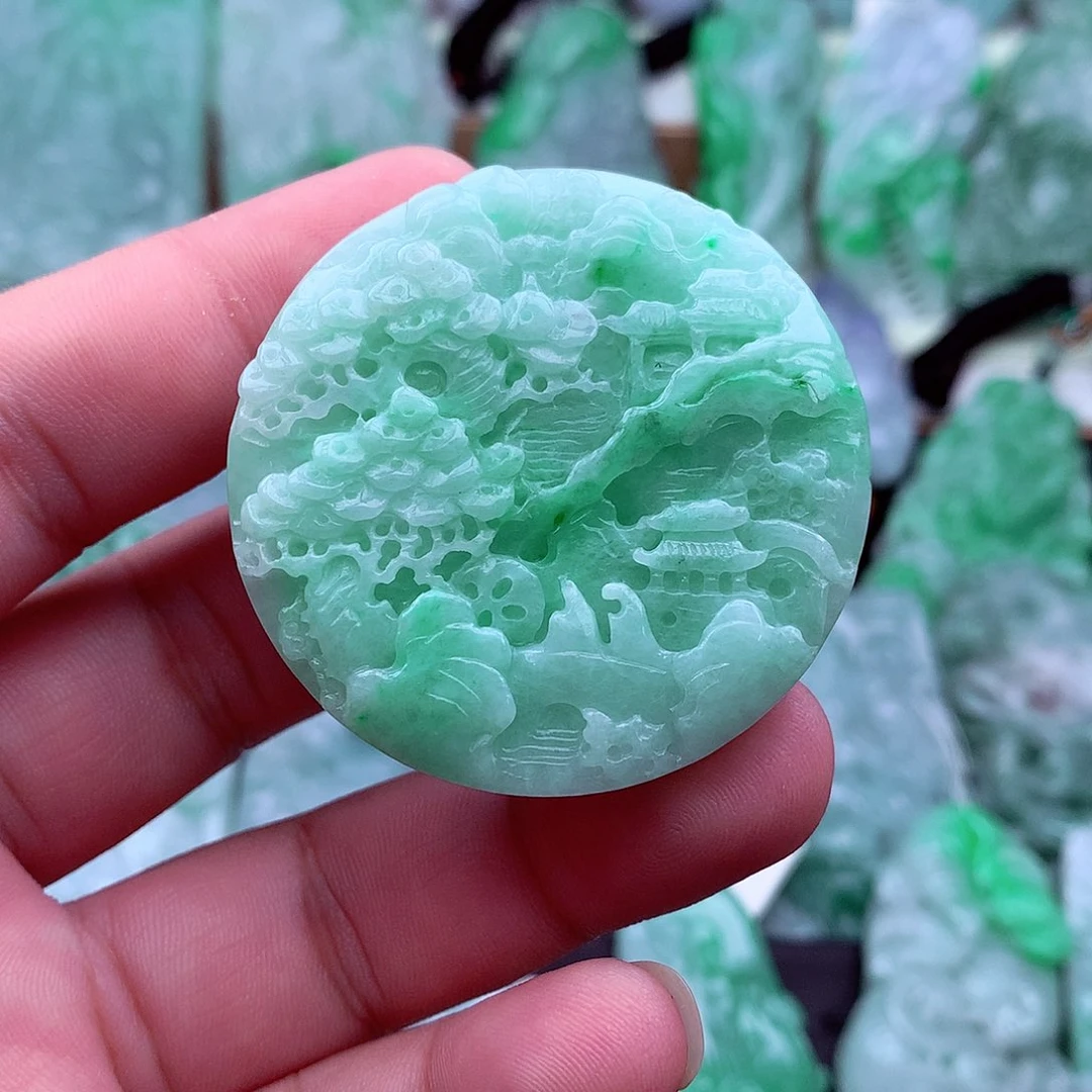 翡翠未镶嵌吊坠(不含链)