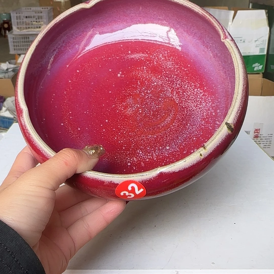 摆件陶郑家钧窑摆件微