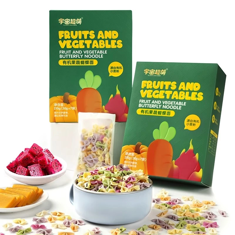 宇宙超萌小小菜有机营养辅食婴幼儿果蔬造型面营养多款组合辅食面