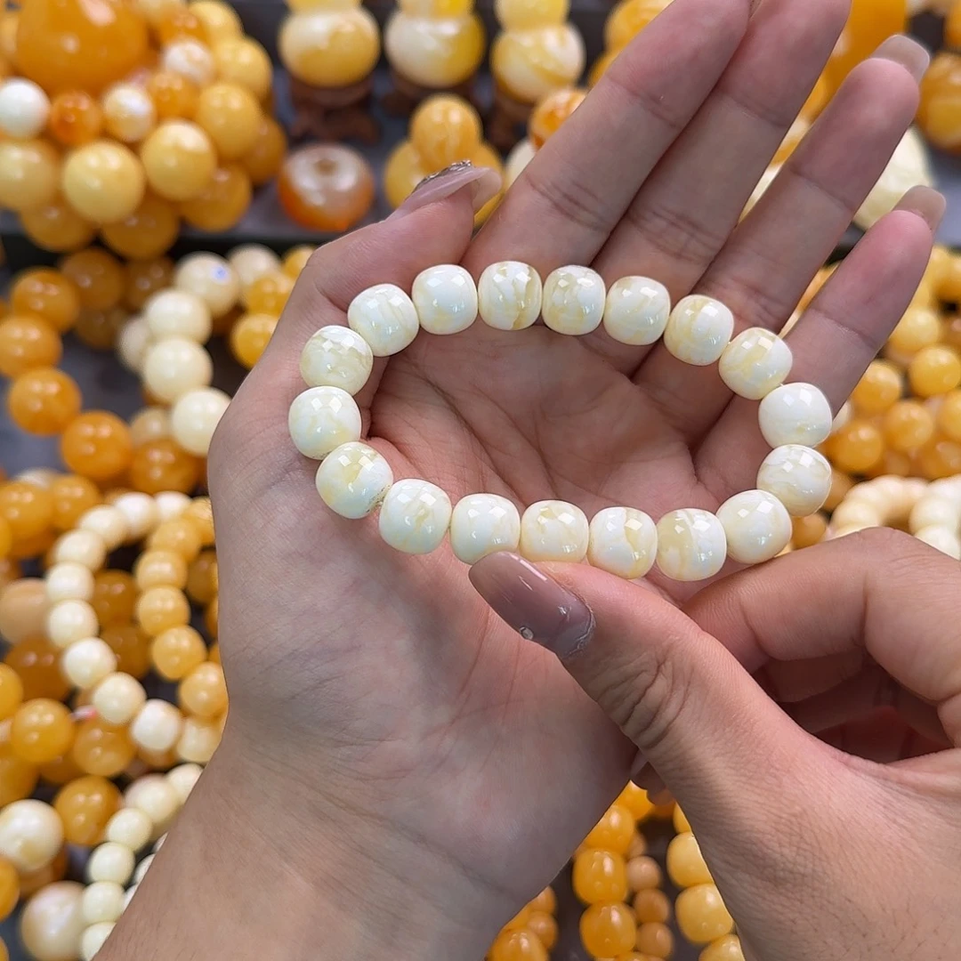 蜜蜡未镶嵌珠宝奇石同料12mm