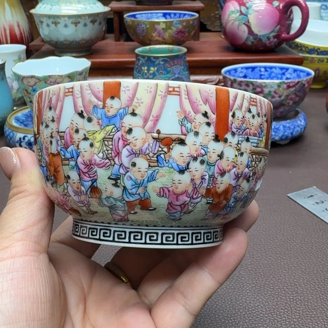 瓷片景德镇仿古手工制作精品展示