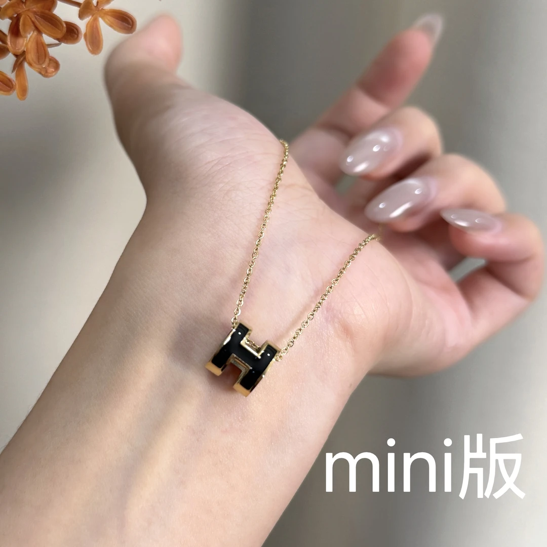 钛钢项链 设计师款简约气质时尚百搭轻奢项链X229