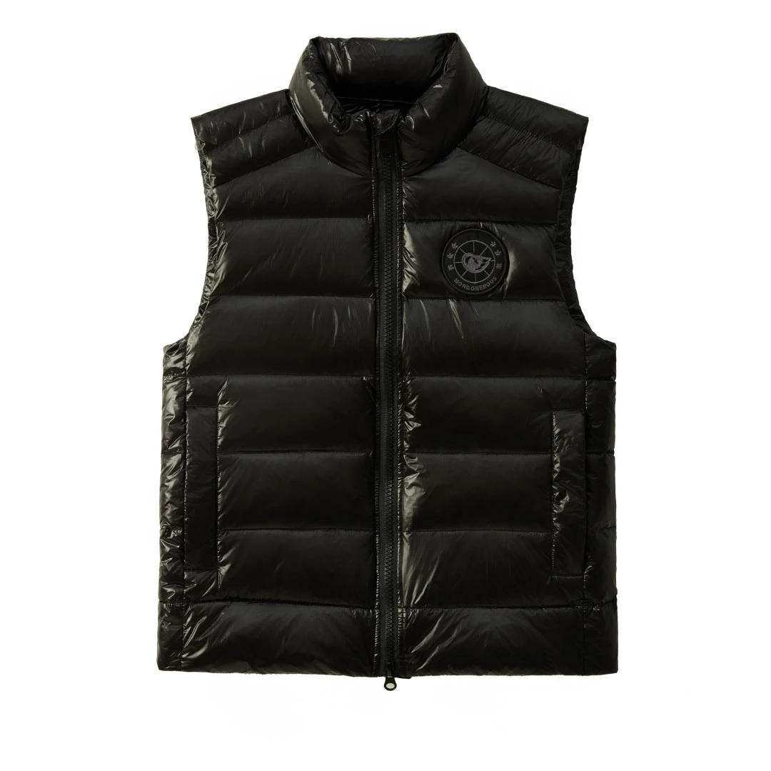 MORE ONEROUS冬定制90绒立领羽绒马甲男女同款户外休闲外套背心