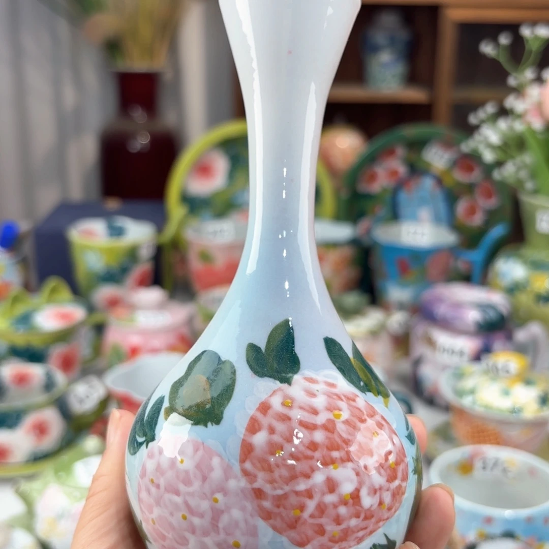 景德镇手绘高温釉下彩陶瓷茶具