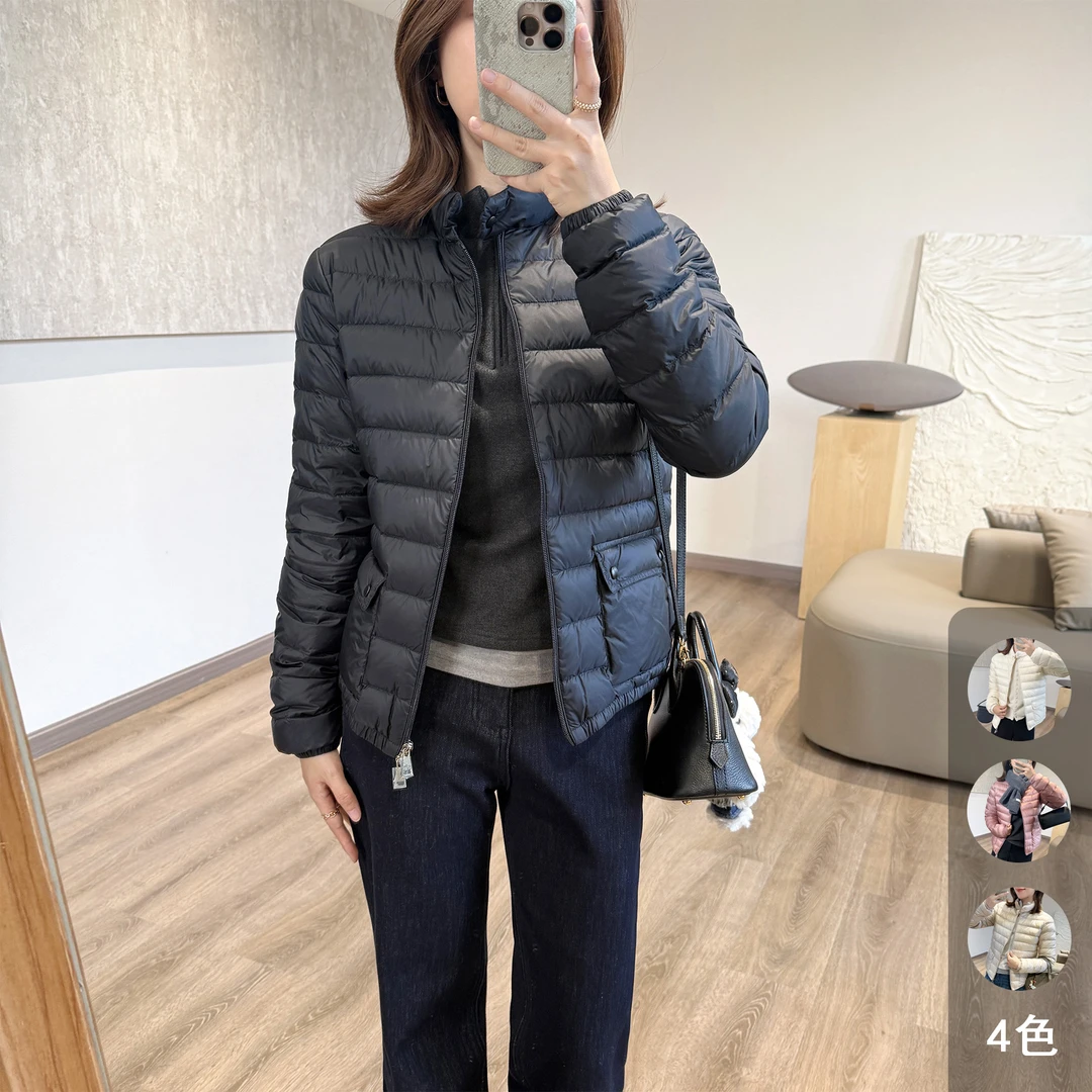 靓小靓【高奢】95白鹅绒排骨羽绒服方便通勤正肩外套珠光三防鹅绒服