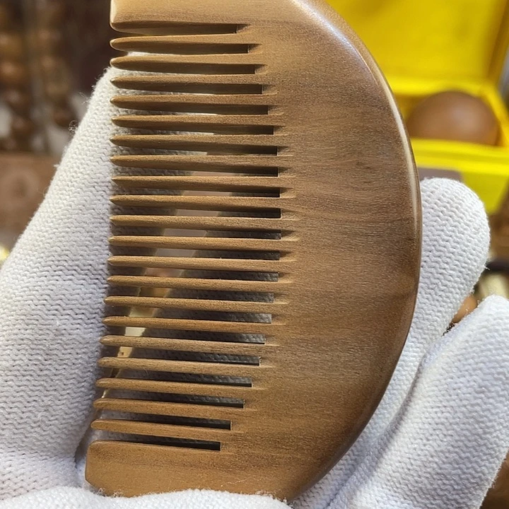 檀香木手串/手链大*?老山檀香梳子奶香