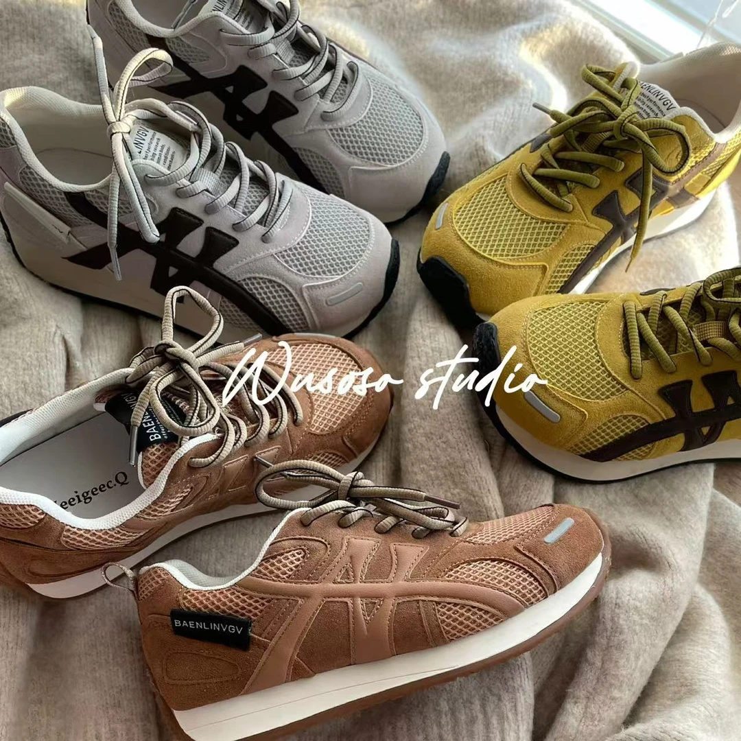 【soso】24new｜沙丘慢跑｜复古千禧风阿甘慢跑鞋3cm