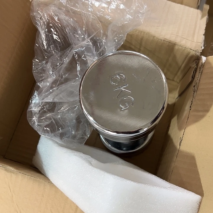 全新电镀纯钢小哑铃6公斤一对