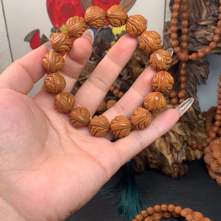 风***景桃核吊坠16豹子头现货