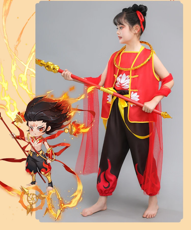 哪吒之魔童闹海演出服摄影服哪咤服装卡通cos古装男女动漫服