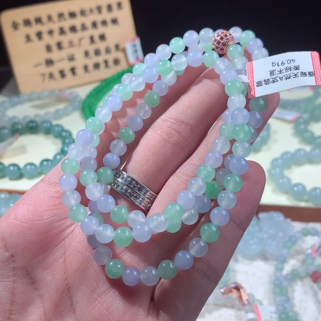 未镶嵌手链翡翠马卡龙卡6