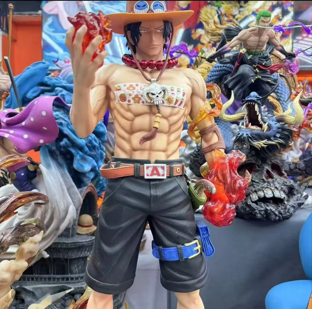 海贼王 火拳艾斯 带底座 优质版 潮玩 手办摆件 30cm A