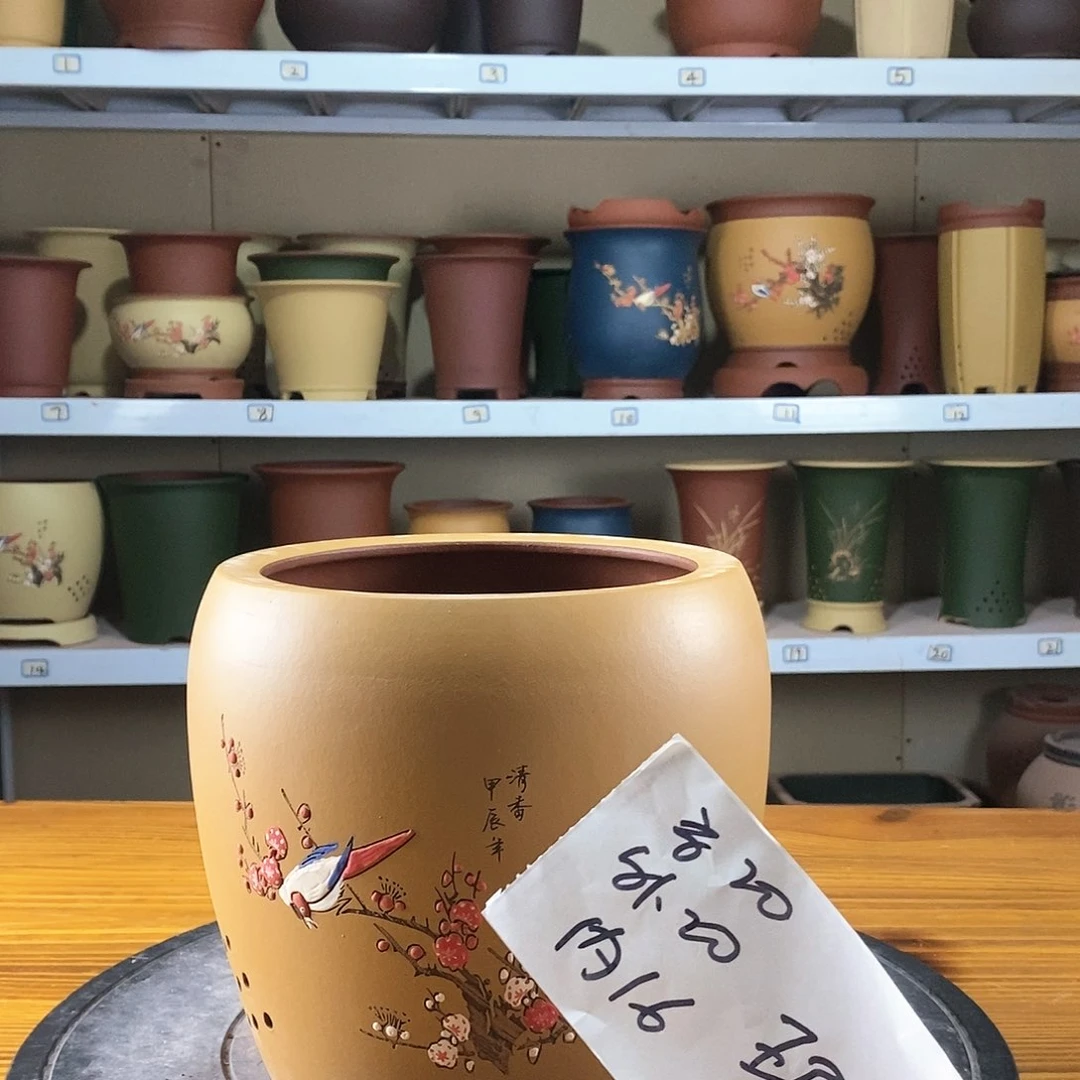 紫砂花盆紫砂兰花盆9