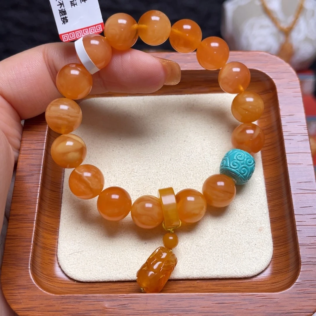 蜜蜡未镶嵌手链手串