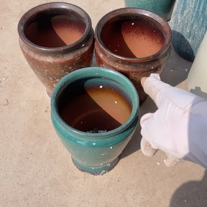 紫砂花盆0306瑕——2瑕四个