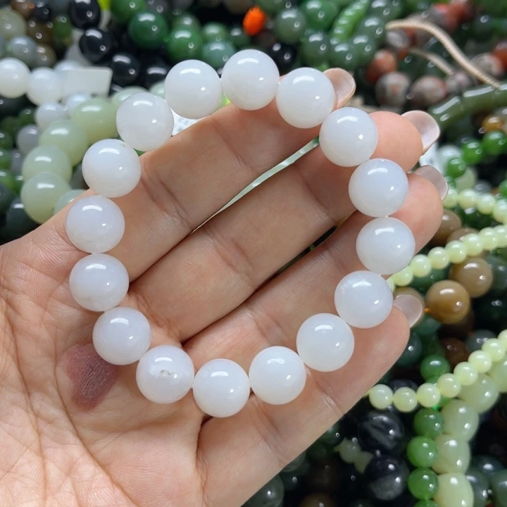 和田玉未镶嵌手链