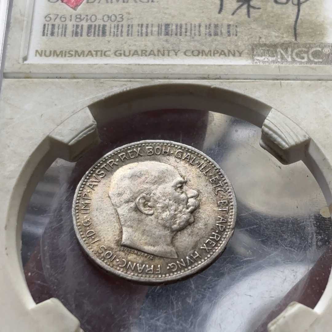 银Ag900奥匈帝国弗朗茨1克朗银币