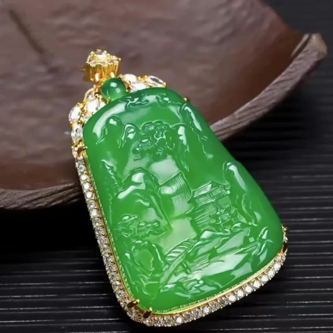 伲雅2 时尚饰品珠宝(DFSS）经典高颜山水牌吊坠