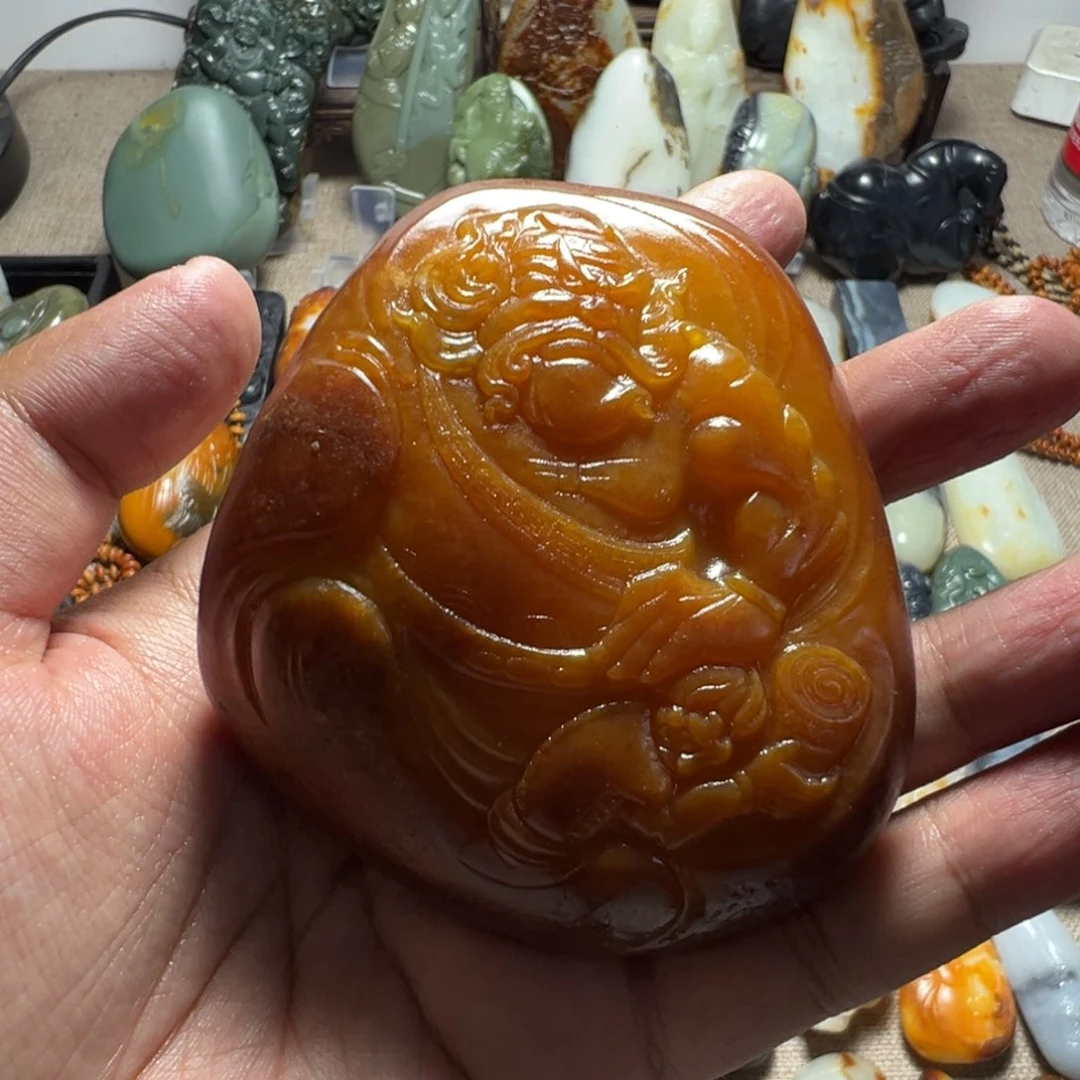 和田玉未镶嵌挂件钟馗