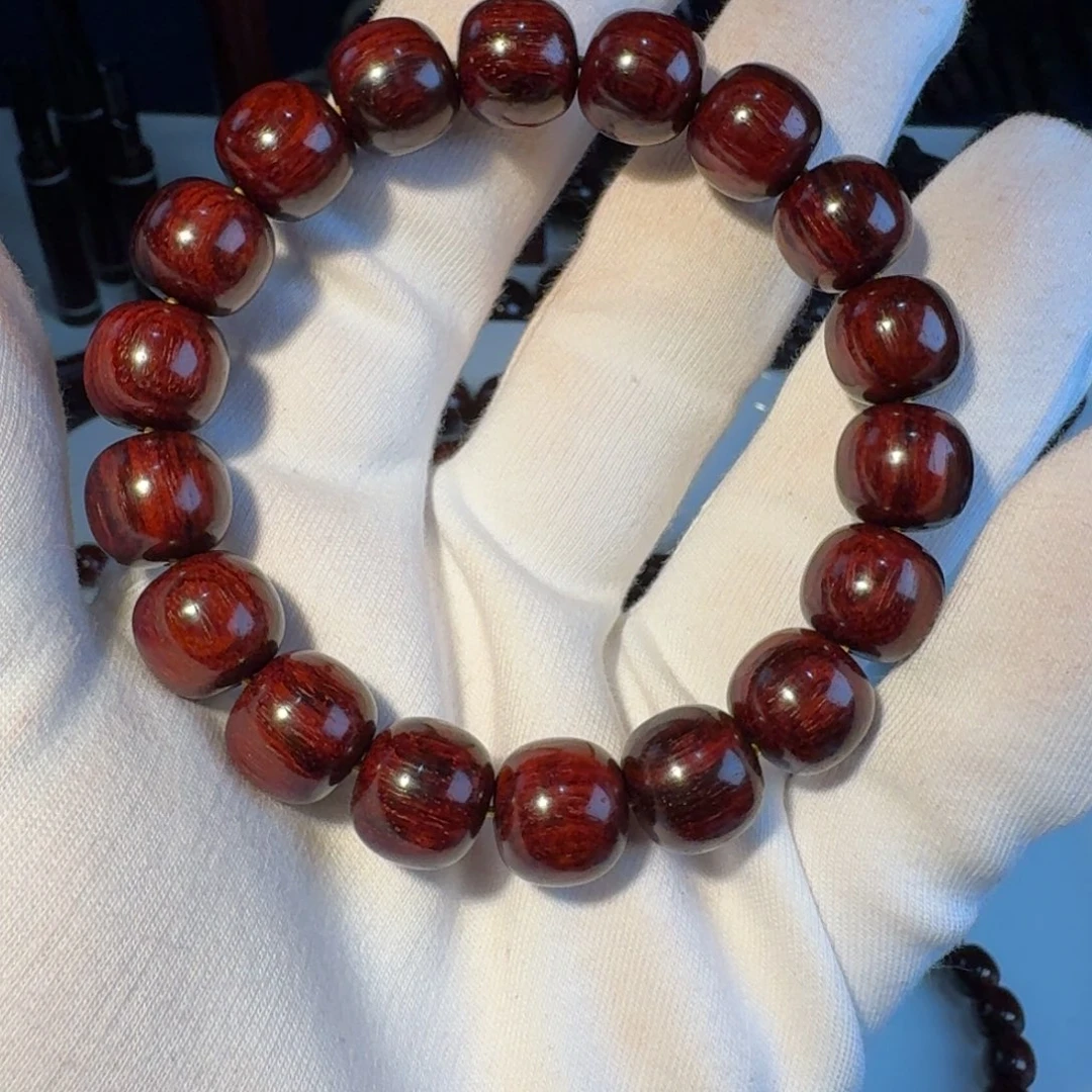 福***郑手串/手链小叶紫檀印度小叶紫檀日本三味线古琴料超精工