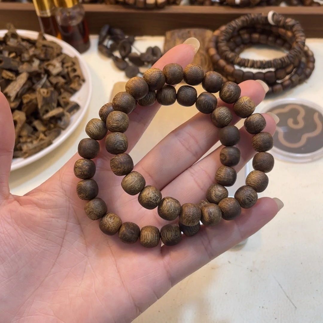 沉香碎屑沉香卡9老型珠5克+