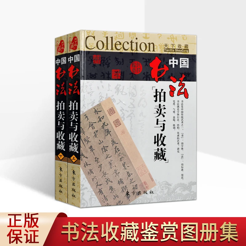 中国书法拍卖与收藏 精装2册 书法收藏鉴赏 东方出版社