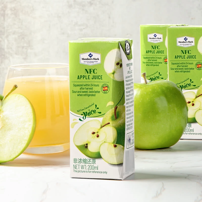 山姆 进口苹果汁 200ml*6