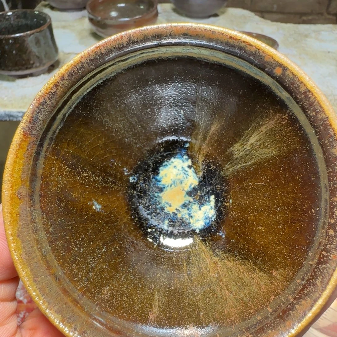柴烧建盏茶盏茶杯477