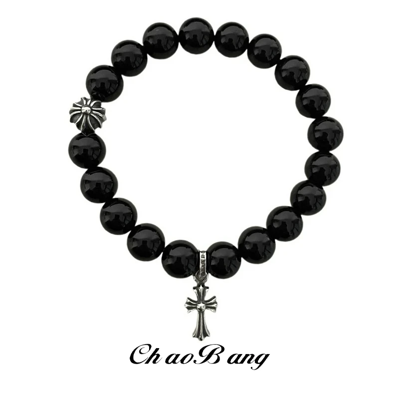 铜合金手链 十字架手链男潮小众个性手饰时尚百搭配饰高级感饰品