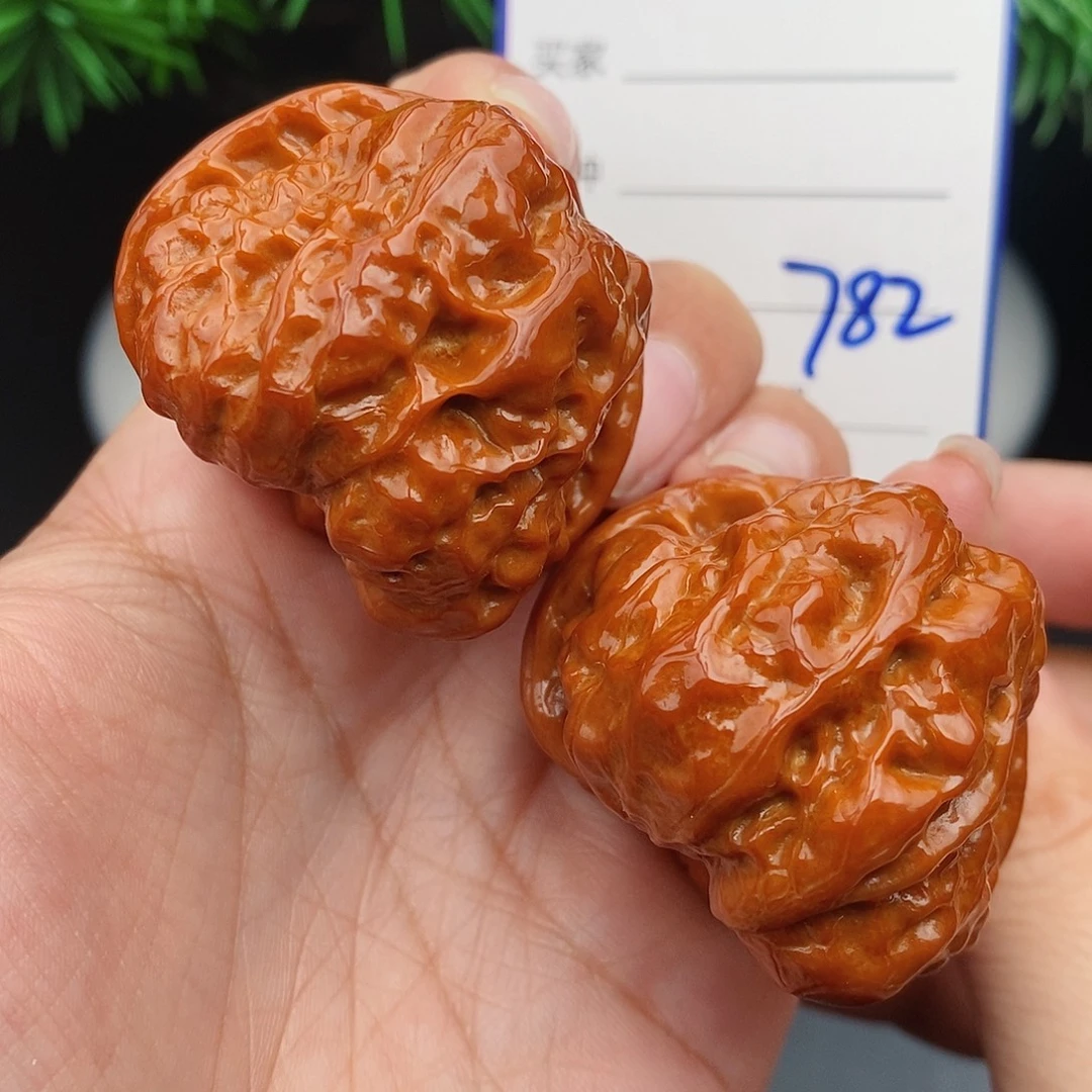 沈***岁文玩核桃把件41蛤蟆头782